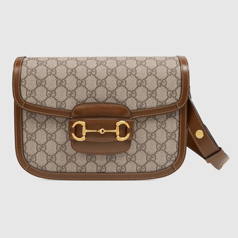 Gucci Horsebit 1955 Small Shoulder Bag 602204 Brown